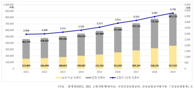 노인 의료비의 증가