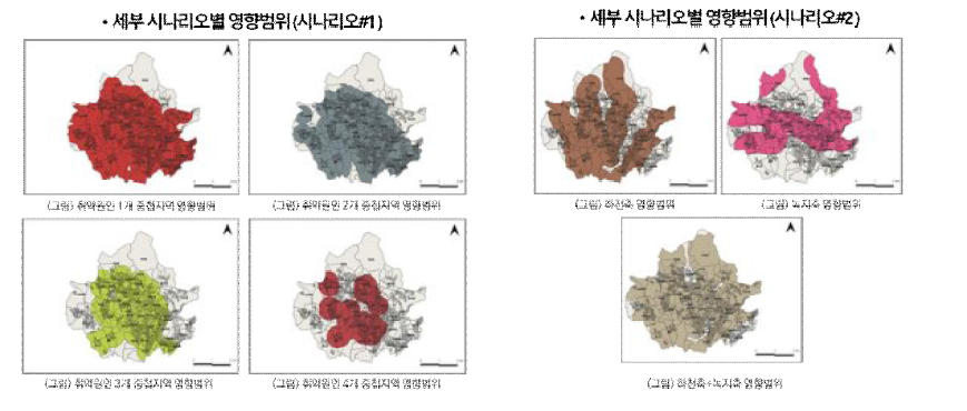 세부시나리오별 영향범위