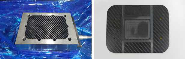 Milling cutting Test image, (Left) before, (Right) After