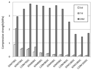 Compressive strength characteristics of Light burned MgO mortar with carbonation curing