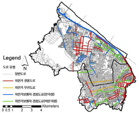 대상지 내 도로 유형