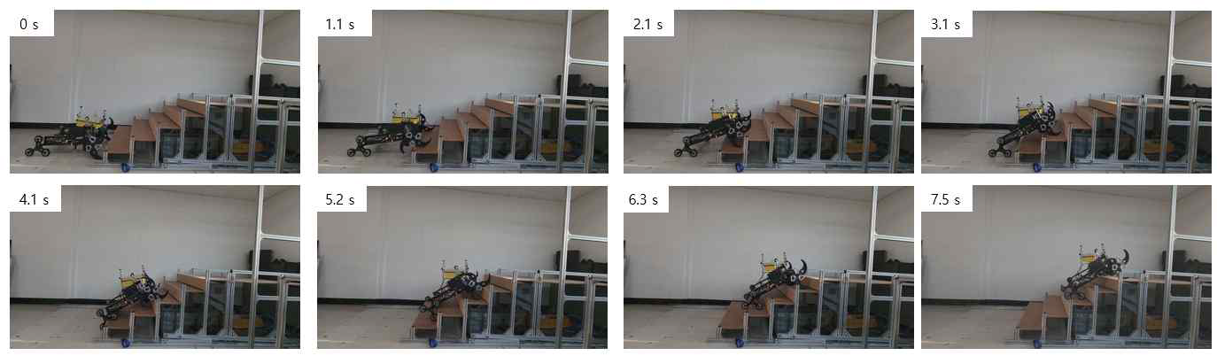 계단 등반 – 7.5초 소요