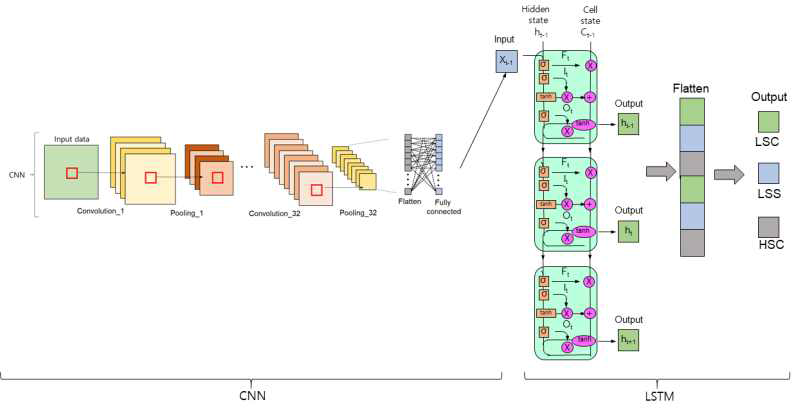 CNN+LSTM model