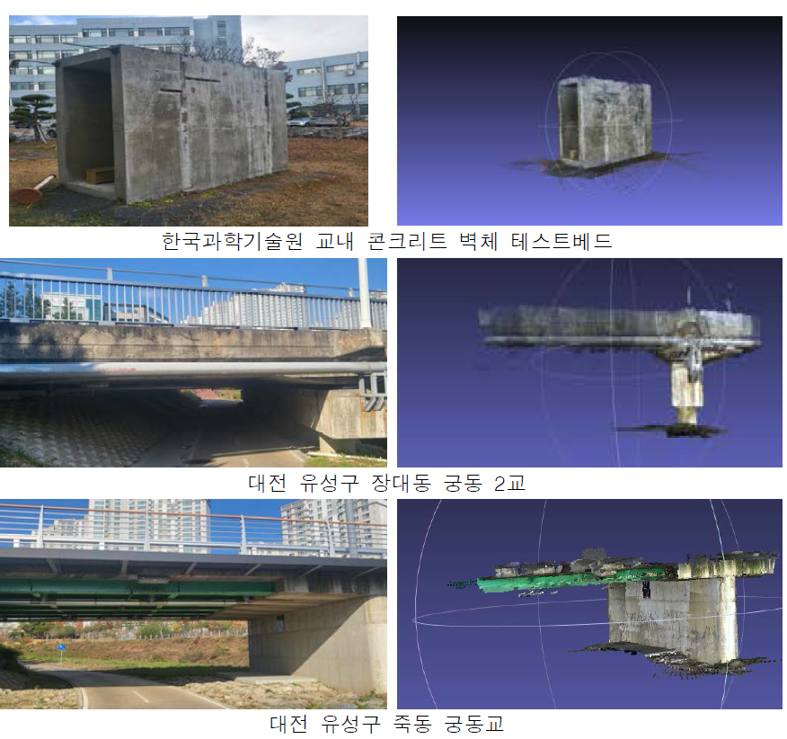 3차원 이미지 좌표점 매칭 기술을 활용한 시설물의 3D 모델