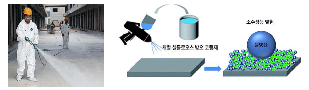 개발 셀룰로오스 방오 코팅제 대면적화 코팅 방법