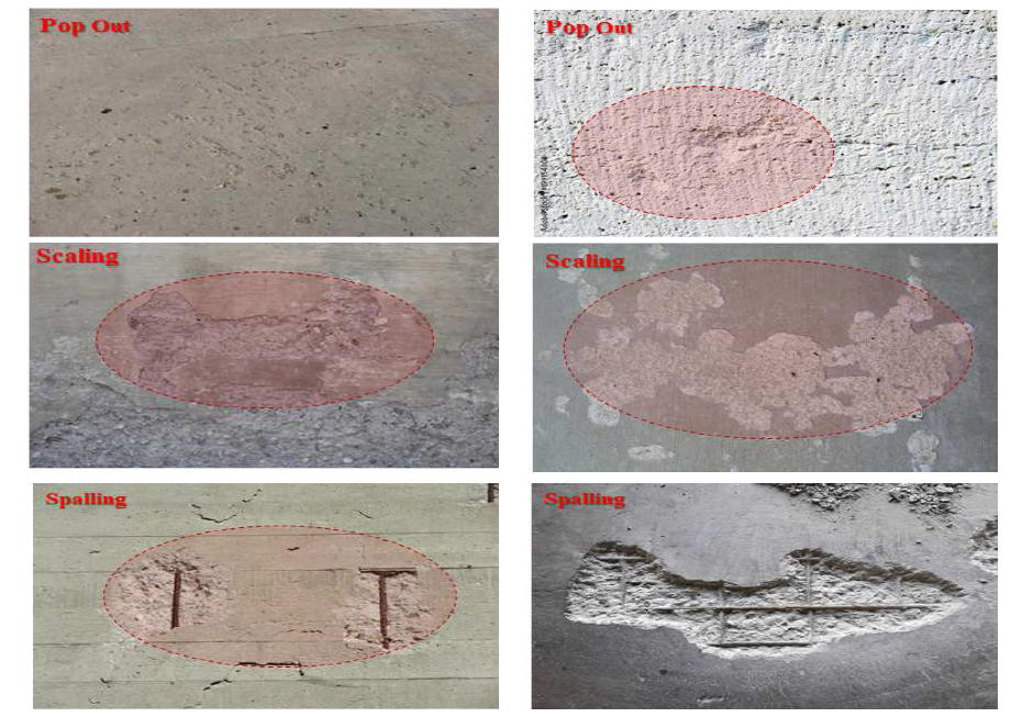 콘크리트 표면 열화 현상