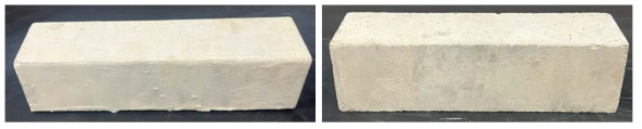 개발 셀룰로오스 방오 코팅제 도포 시험체 및 OPC 콘크리트 시험체