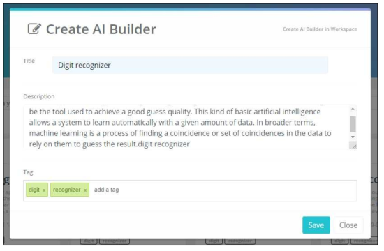 AI Builder 생성