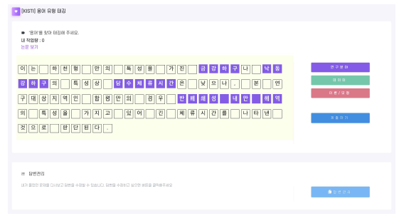 Example of terminology type labeling by Wisedome