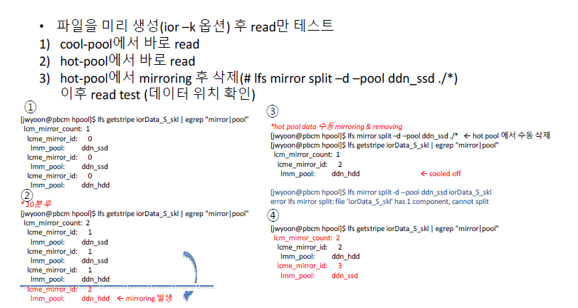 Data loading according to the hot/cool pool and staging in/out of the file