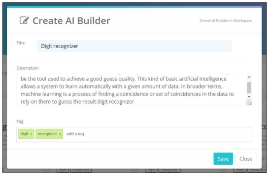 AI Builder 생성