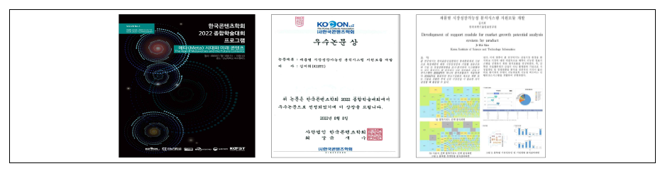 2022 한국콘텐츠학회 우수논문상 수상