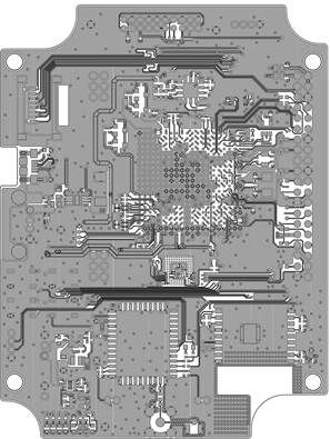 LoRa 스마트센서 노드 PCB Layer1