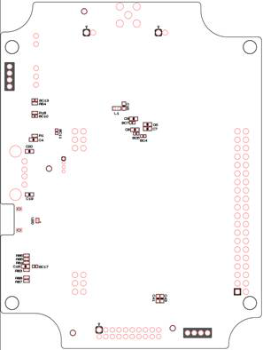 LoRa 스마트센서 노드 PCB b-silk