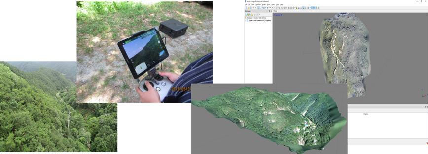 드론 촬영을 통한 식생 및 지형특성 산출