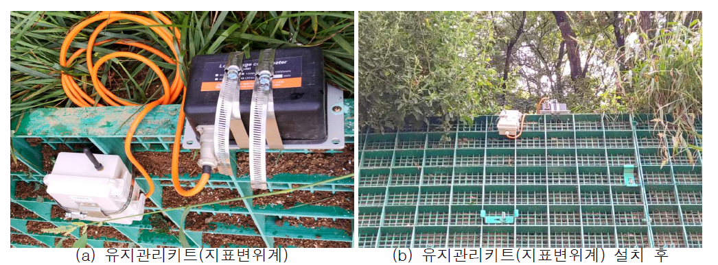 유지관리 키트(지표변위계) 설치