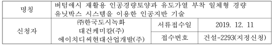 건설신기술 인증 신청 개요