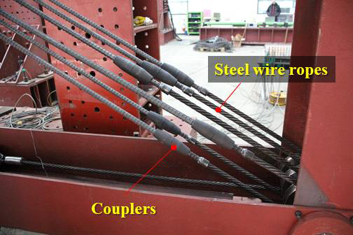 분절형 케이블-베어링 도르래 감쇠시스템 실험체 상세:커플러 연결부