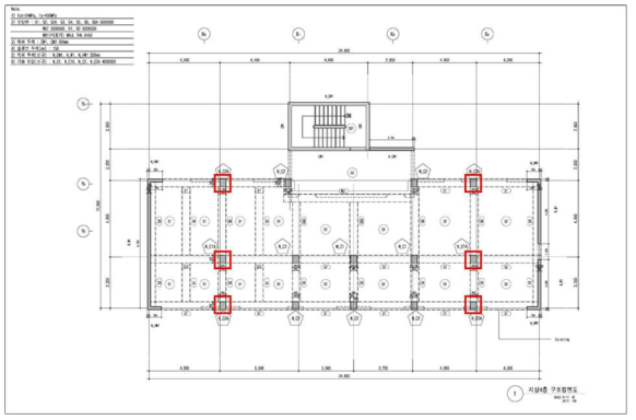 개발공법 적용위치 구조평면도