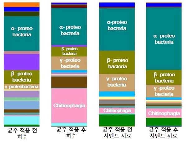 균주 적용 전 후 생태계 미생물 군집 분석 (16s meta-barcoding)