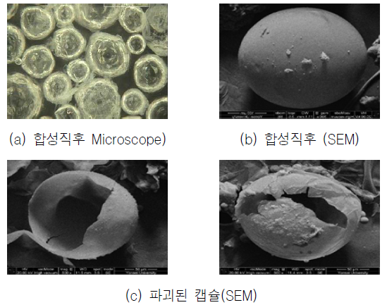 마이크로캡슐의 제조