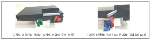 고강도 대량편성 크레인 설치형 어댑터