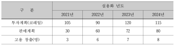 중장기 실용화 계획