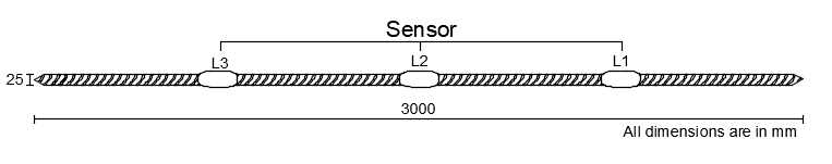 Schematic diagram of strain sensor