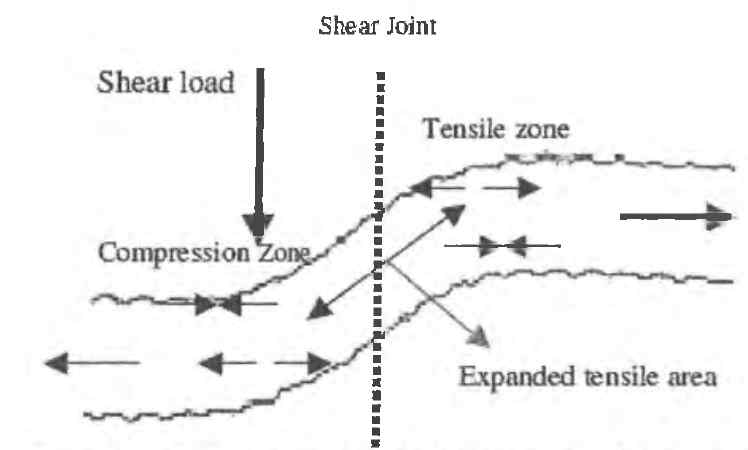 전단변형과 파괴 (Jalalifar et al., 2005)