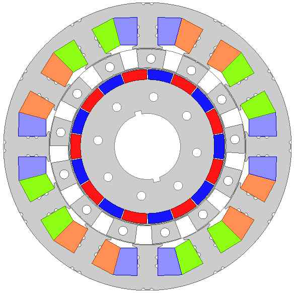 4.5kW급 DR-PMSM 보완 설계모델의 형상