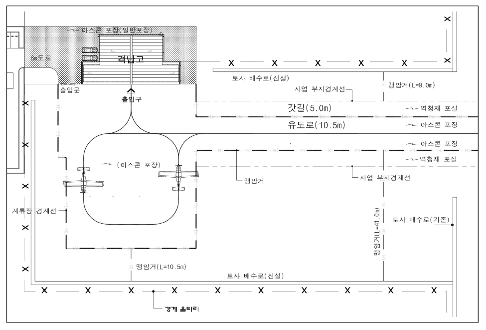 배수계획 평면도