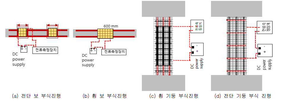 부식 진행 과정 모식도