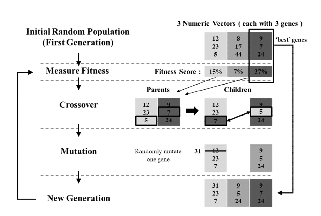 GA의 최적화 과정 (Moon et al., 2020)