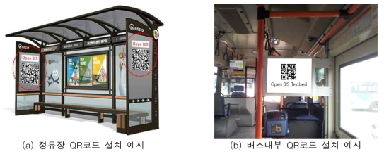 QR코드 설치 예시