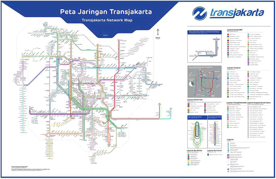 Transjakarta 노선도