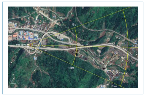 단양 CCTV 지점 촬영 방향 및 화각