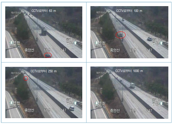 단양 CCTV 지점 실측거리 현장 측정