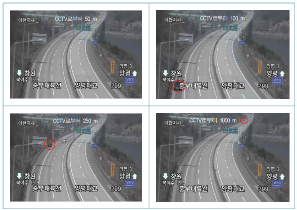 양평대교 CCTV 지점 실측거리 현장 측정