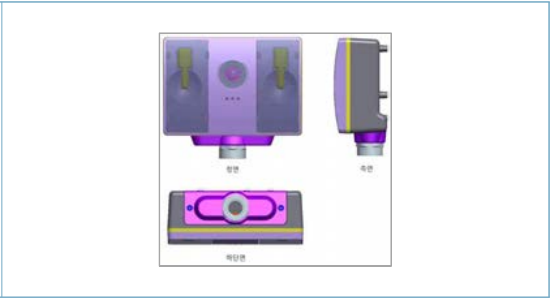 음원감지장치 HW 기구물 3D 렌더링