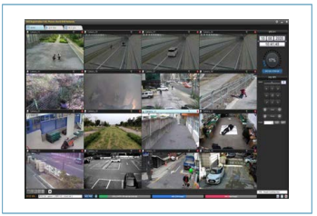 16개 채널 영상 동시 모니터링 기능