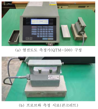 콘크리트 열전도도(thermal conductivity) 측정