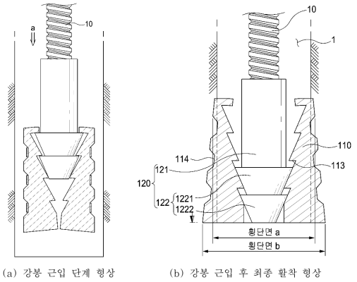 선단 지압구 형상 개선안 모식도