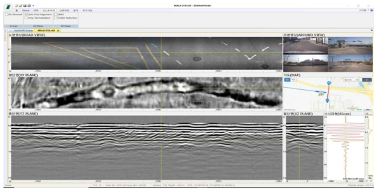 GPR탐사에 의한 매설물 분석