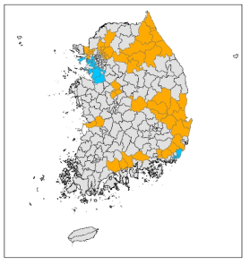 4차 중기교통시설투자계획의 영향권(도시철도 영향권 포함)