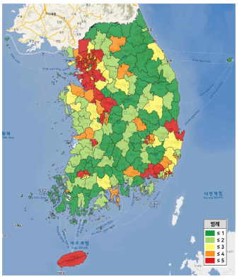 감염병 취약성평가 결과