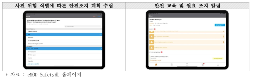 eMOD Safety App Platform을 활용한 안전 계획 수립 및 상황 보고 예