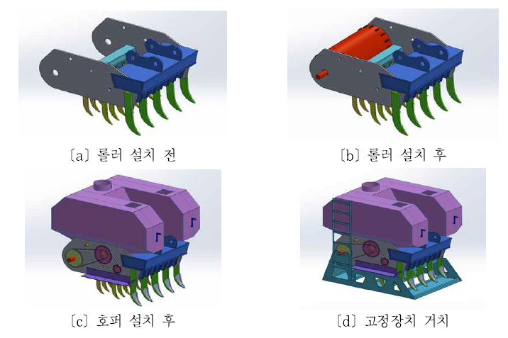 장비의 해석 단면 설정