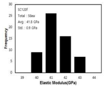 탄성계수 분포