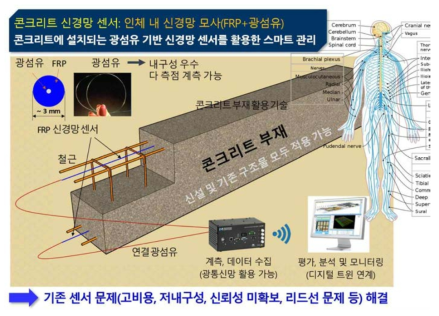 콘크리트 신경망 센서 개념