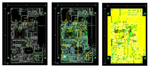 MEMS 가속도 계측기 개발용 PCB Lay out 결과 산출물